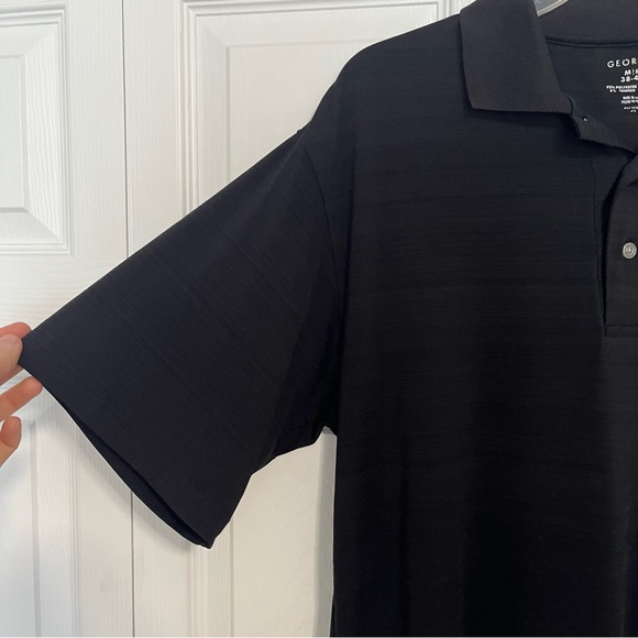 George Men’s size medium black polo top - Picture 5 of 7